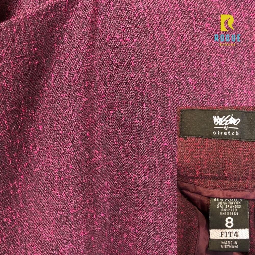 🥀Burgundy Maroon Tweed Dress Pant🥀 - Picture 4 of 8